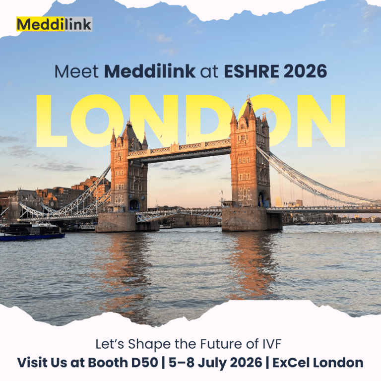 Meddilink at ESHRE 2026 — ExCeL London, Booth #D050